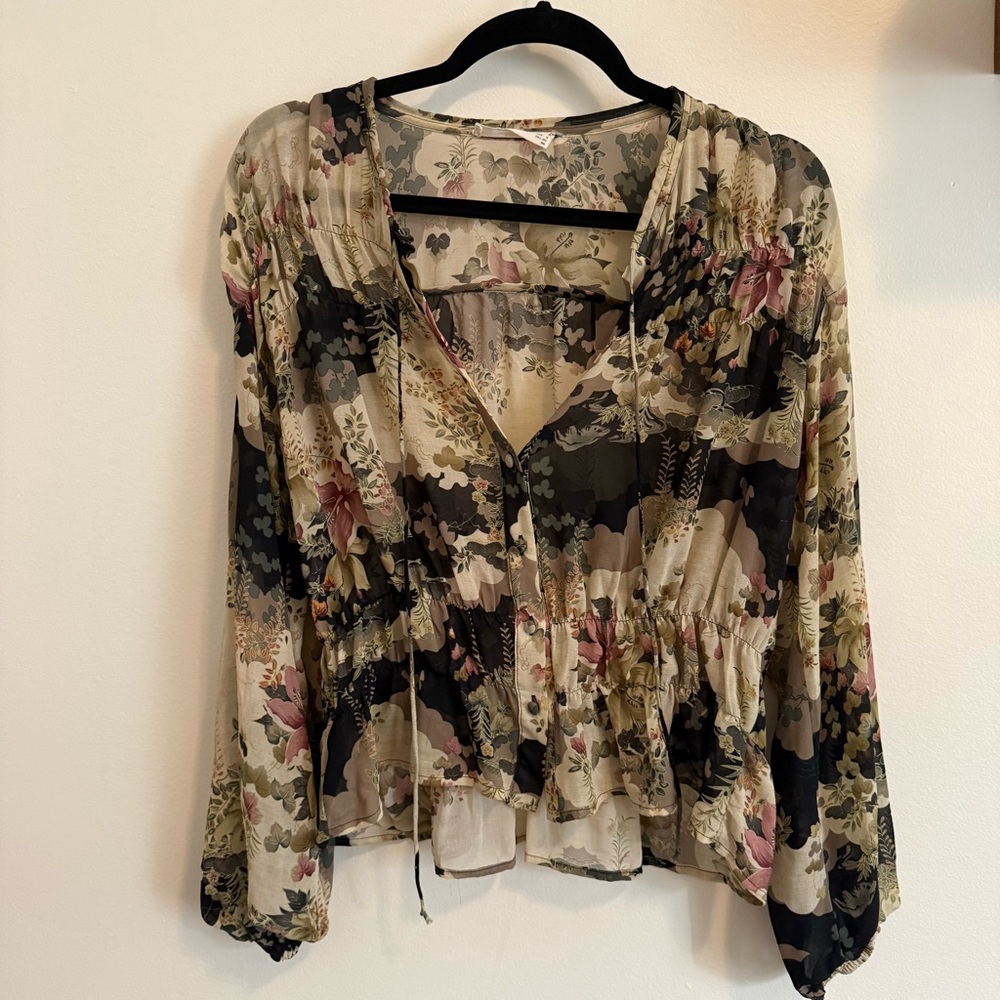 Mango Floral Blouse